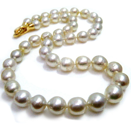 Pale Gold South Sea Pearl Necklace